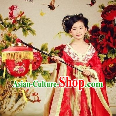 Ancient Chinese Tang Imperial Princess Costumes for Children