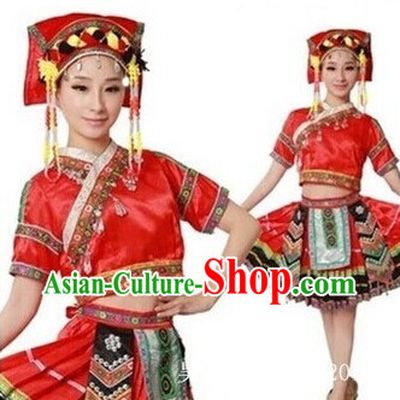 Miao Ethnic Dance Recital and Competition Costumes