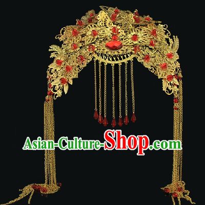 Chinese Traditional Handmade Hanfu Bridal Headpiece