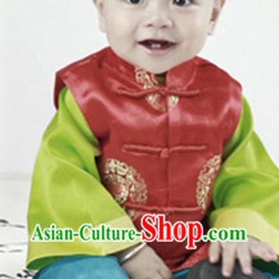 Ancient Chinese Birthday Ceremony Dresses for Kids