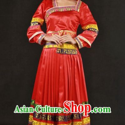 Miao People Wedding Dress and Hat Complete Set for Brides