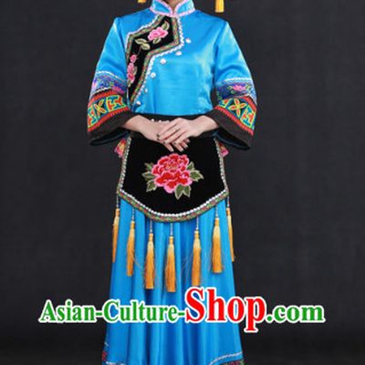 Zhuang Ethnic Minority Clothing Complete Set