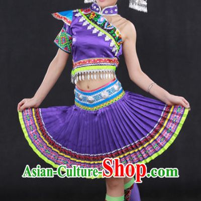 Guangxi Zhuang Minority Clothing Hat Complete Set