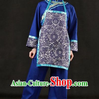 The Chinese Zhuang Ethnic Minority Clothes and Hat Complete Set