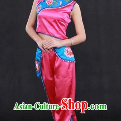 Yi Minority Folk Costume and Hat Complete Set for Girls
