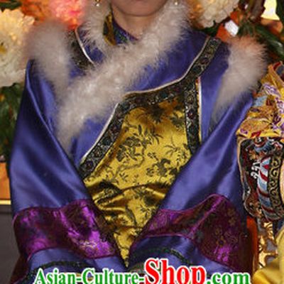 Traditional Qing Empress Dresses and Hat Complete Set