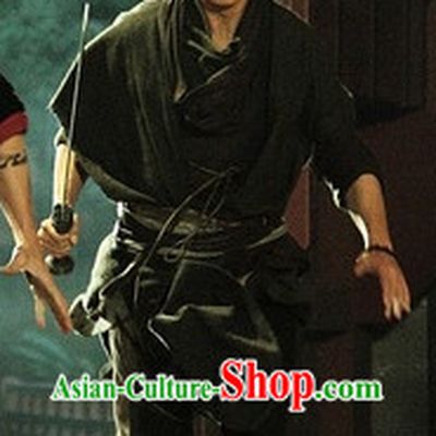 Black Traditional Knight Costumes Complete Set for Men