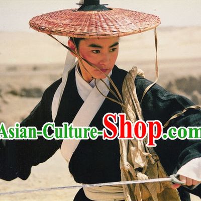 Film Dragon Inn Swordswoman Costumes and Bamboo Hat Complete Set