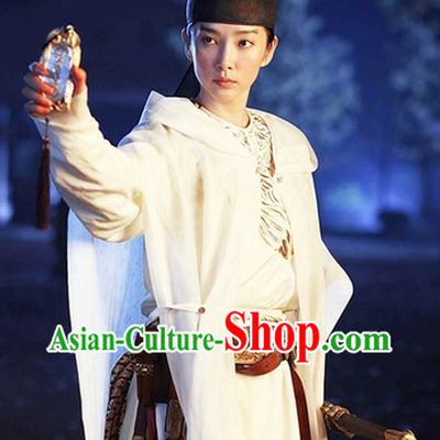 White Dramatic Style Official Costumes and Hat Complete Set