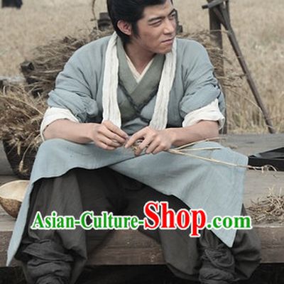 Ancient Chinese Male Civilian Dresses Complete Set for Men