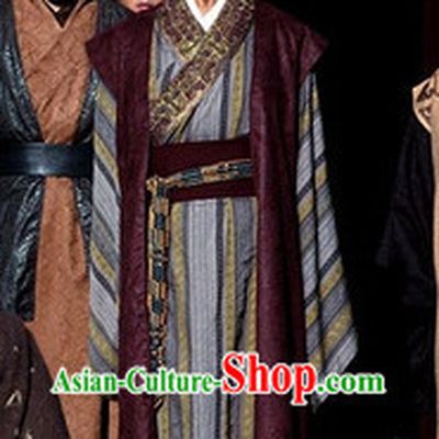 Chinese Emperor Traditional Dresses and Crown Complete Set