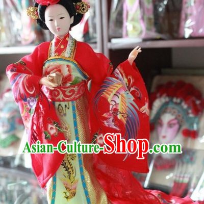 Handmade Beijing Silk Figurine Doll - Tang Dynasty Yang Guifei Empress