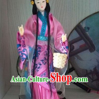 Handmade Beijing Silk Figurine Doll - Ancient Chinese Beauty 1