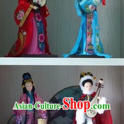 Handmade Beijing Silk Figurine Doll - Ancient Four Beauties Set