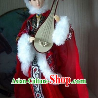 Handmade Beijing Silk Figurine Doll - Ancient Chinese Beauty 3