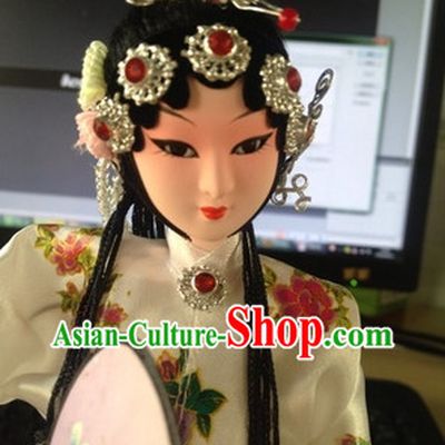 Handmade Beijing Silk Figurine Doll - Du Shiliang