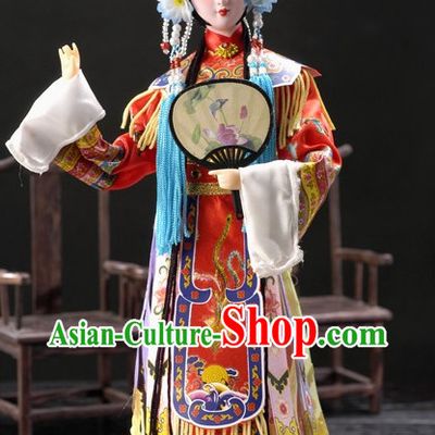 Handmade Beijing Silk Figurine Doll - Peking Opera Yang Guifei Character