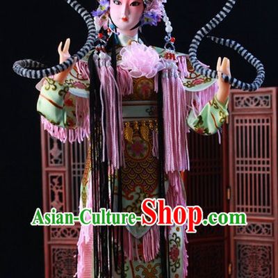 Handmade Beijing Silk Figurine Doll - Hu Sanniang