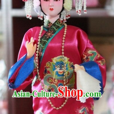Handmade Traditional China Beijing Silk Figurine - Xiao Taihou Empress