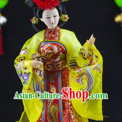 Handmade Traditional China Beijing Silk Figurine - Yang Yuhuan Empress