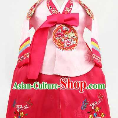 Korean Traditional Hanbok for Children from 1 Year Old to 15 Years Old