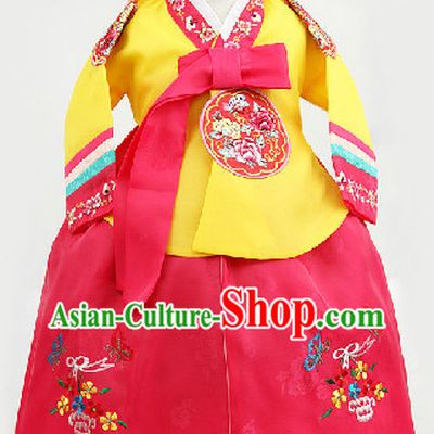 Korean Traditional Hanbok for School Students from 1 Year Old to 15 Years Old