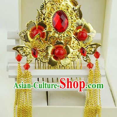 Romantic Chinese Traditional Golden Hair Decorations