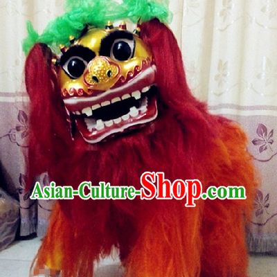 One Person Smiling Beijing Lion Dance Costumes