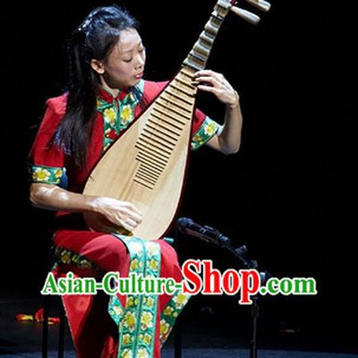 Traditional Chinese Lute Musician Costumes Cheongsam