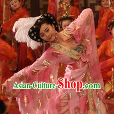 Ancient Four Beauties Yang Guifei Costumes and Headwear Complete Set