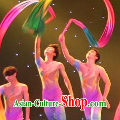 2 Meter Long Color Transition Flowing Silk Dancing Ribbon