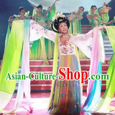 Tang Dynasty Empress Wedding Phoenix Dress and Headwear Complete Set