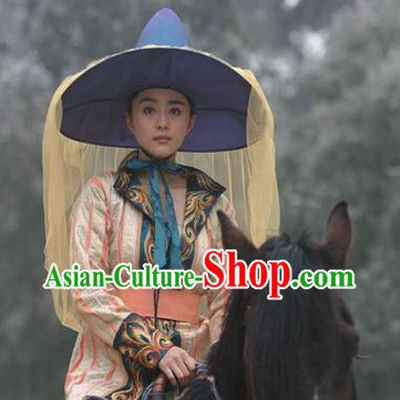 Tang Dynasty Royal Lady Costumes and Headwear Complete Set