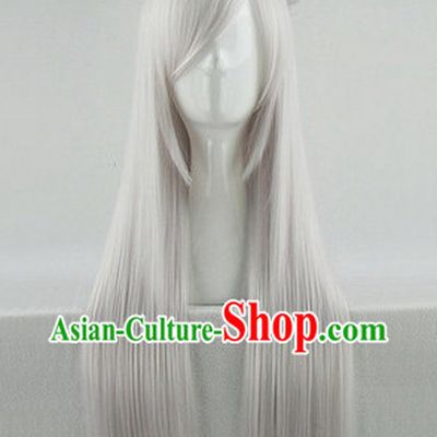 Ancient Chinese Fairy Cosplay White Wig for Teenagers