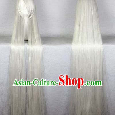 Chinese Classic Grey Hanfu Wig for Men