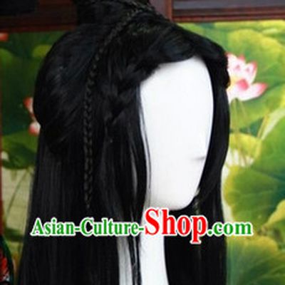 Ancient Chinese Prince Long Wig