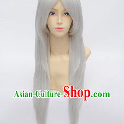 Ancient Chinese Guzhuang Cosplay Long Wig for Men