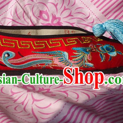 Traditional Beijing Opera Hua Dan Embroidery Phoenix Shoes