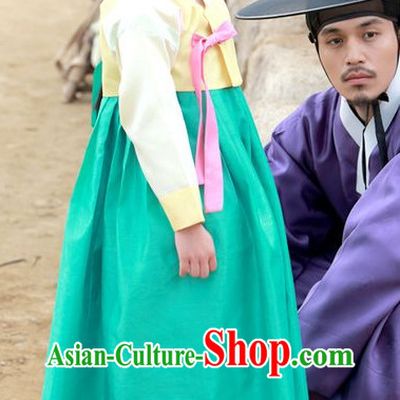 Ancient Korean Hanbok Costumes and Headwear for Kids