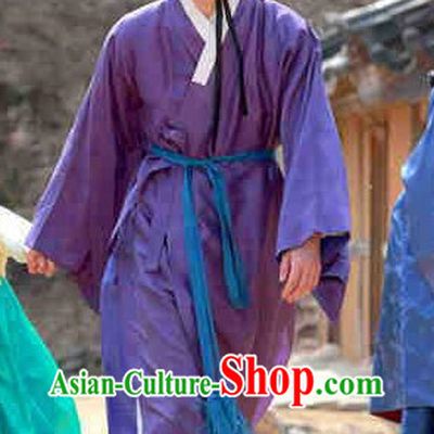 Ancient Korean Seonbi Costumes and Hat for Men