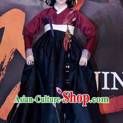 Ancient Korean Palace Imperial Lady Costumes Complete Set