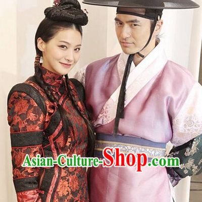 Traditional Korean Husband and Wife Costumes Complete Set