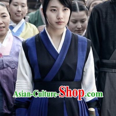 Traditional Korean Swordwoman Costumes Complete Set