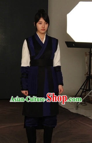 Traditional Korean Swordwoman Costumes Complete Set