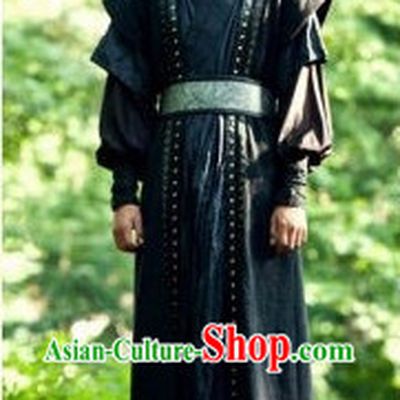 Traditional Korean Black Robe for Men