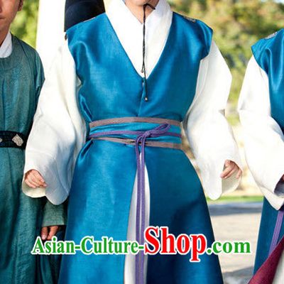 Traditional South Korean Historical Hanbok Costumes and Hat