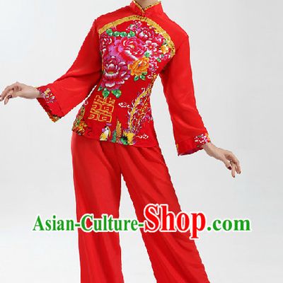 New Year Stage Group Dance Costumes Complete Set for Girls