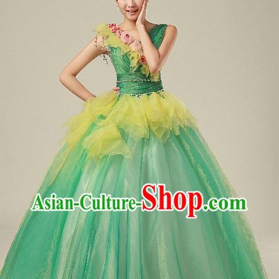 New Year Stage Group Dance Costumes Complete Set for Girls
