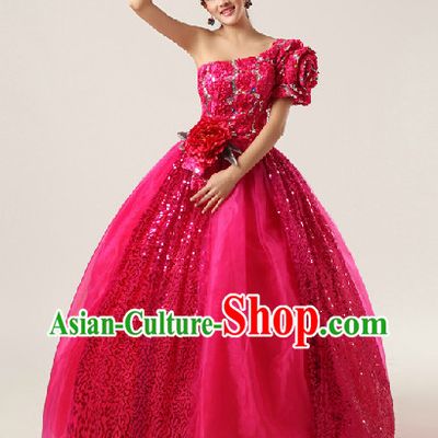 Festival New Year Performance Singer Costumes and Headwear Complete Set 1