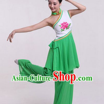 Enchanting Effect Traditional Folk Dancing Costume and Headwear Complete Set for Girls